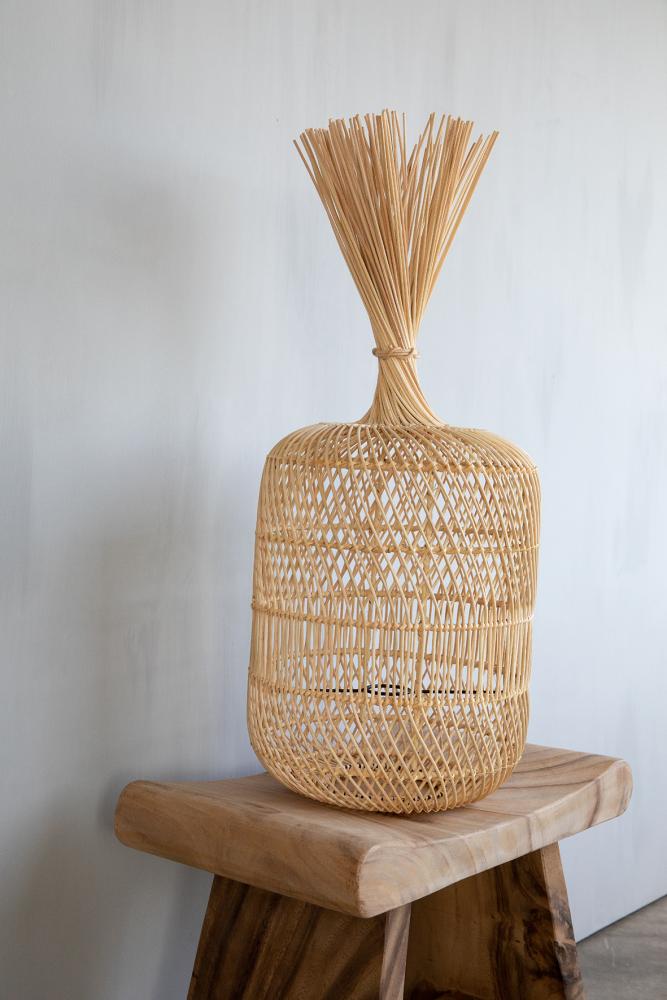 Tafel/hanglamp rotan - diam.22 cm