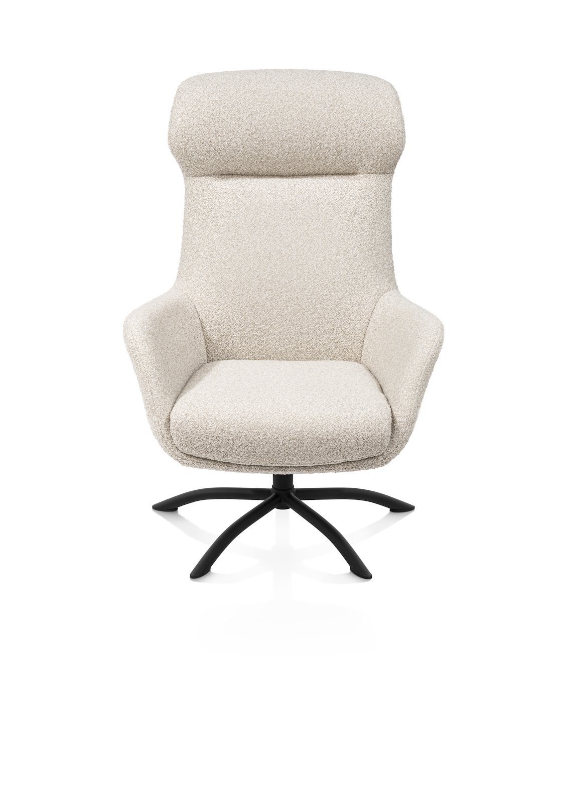 Draaifauteuil Lomi incl.poef - beige