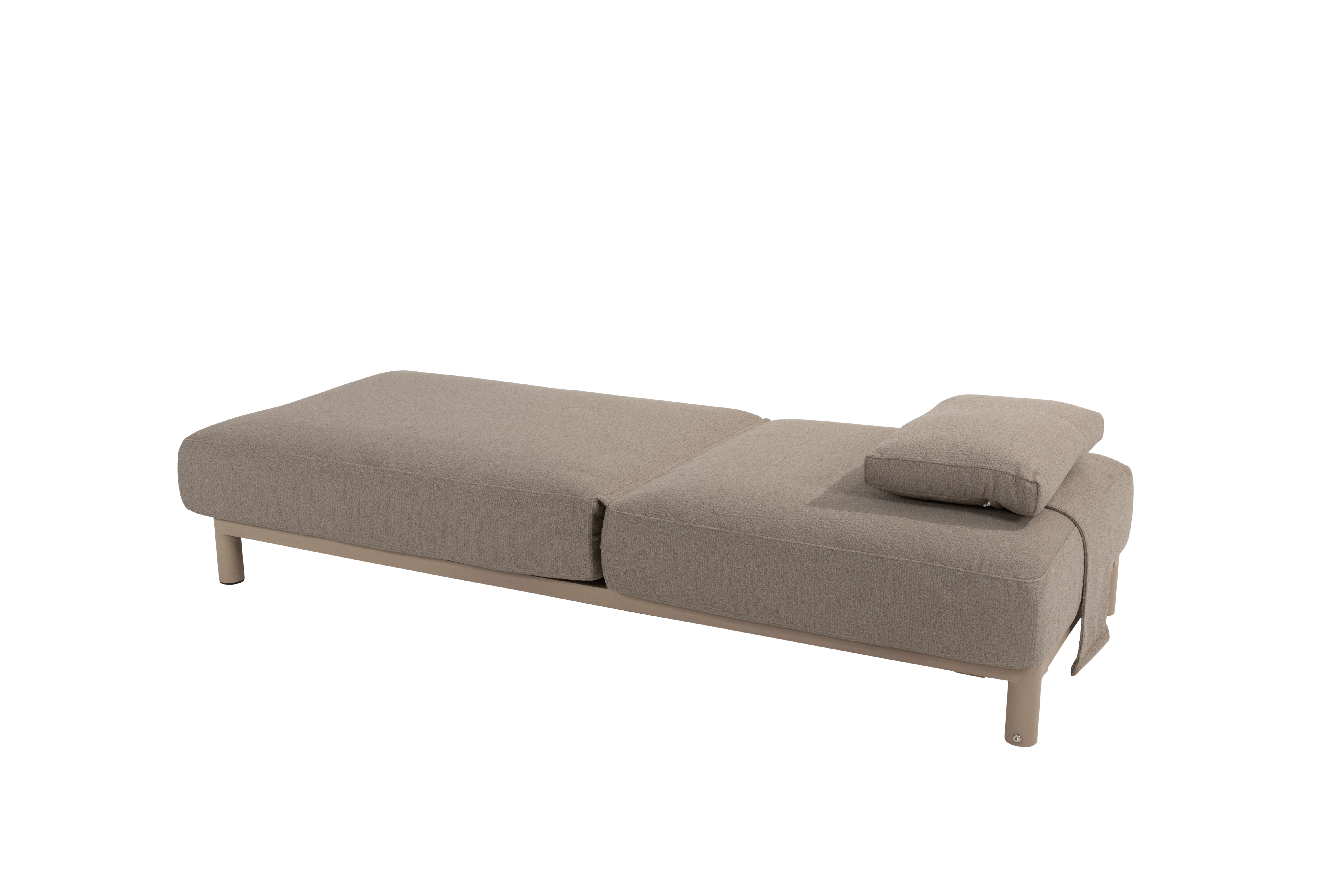 Ligbed Madeira incl. kussen & hoofdsteun - latte