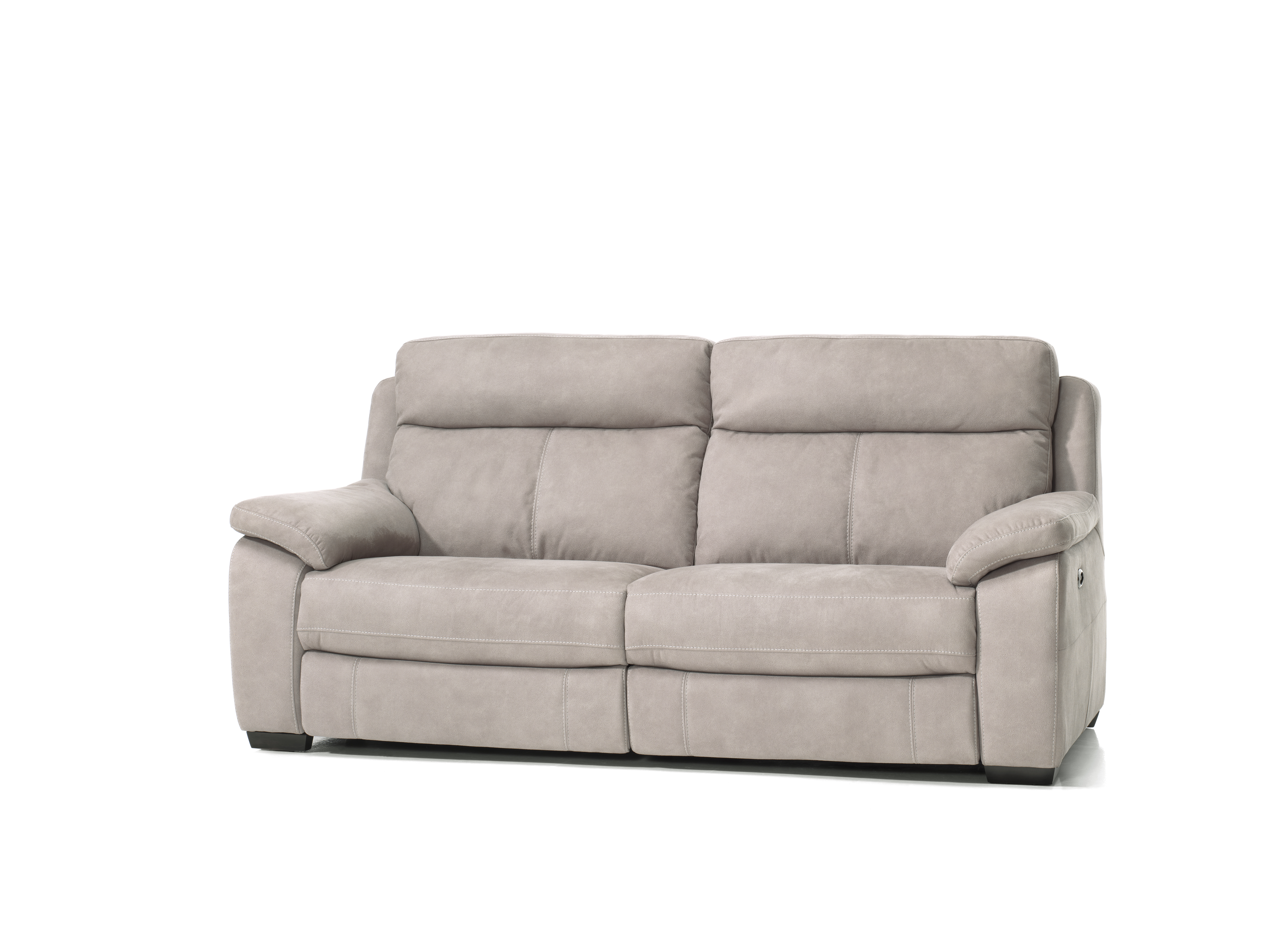 Set: 2,5-zit met elektrische relax en 2-zit vast - Silver grijs