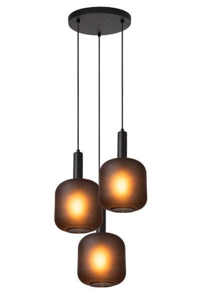 Hanglamp Eloise met drie pendels - zwart