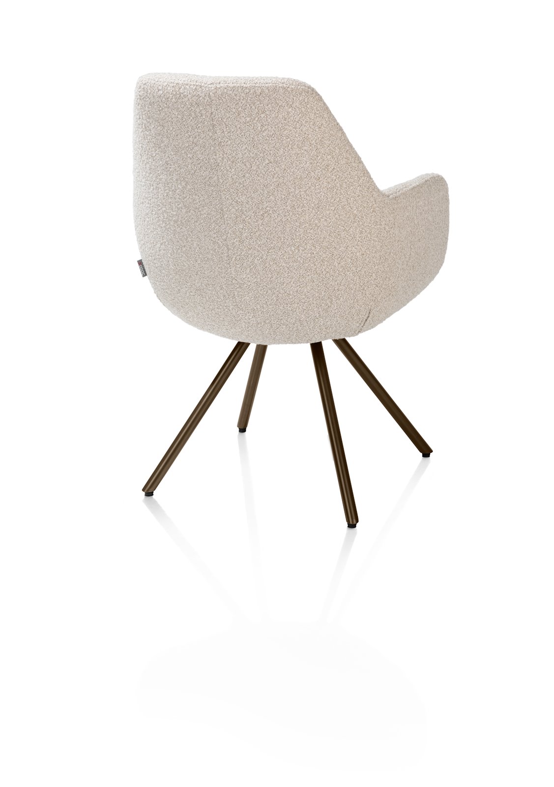 Draaibare armstoel Mavis - beige/steelbrown