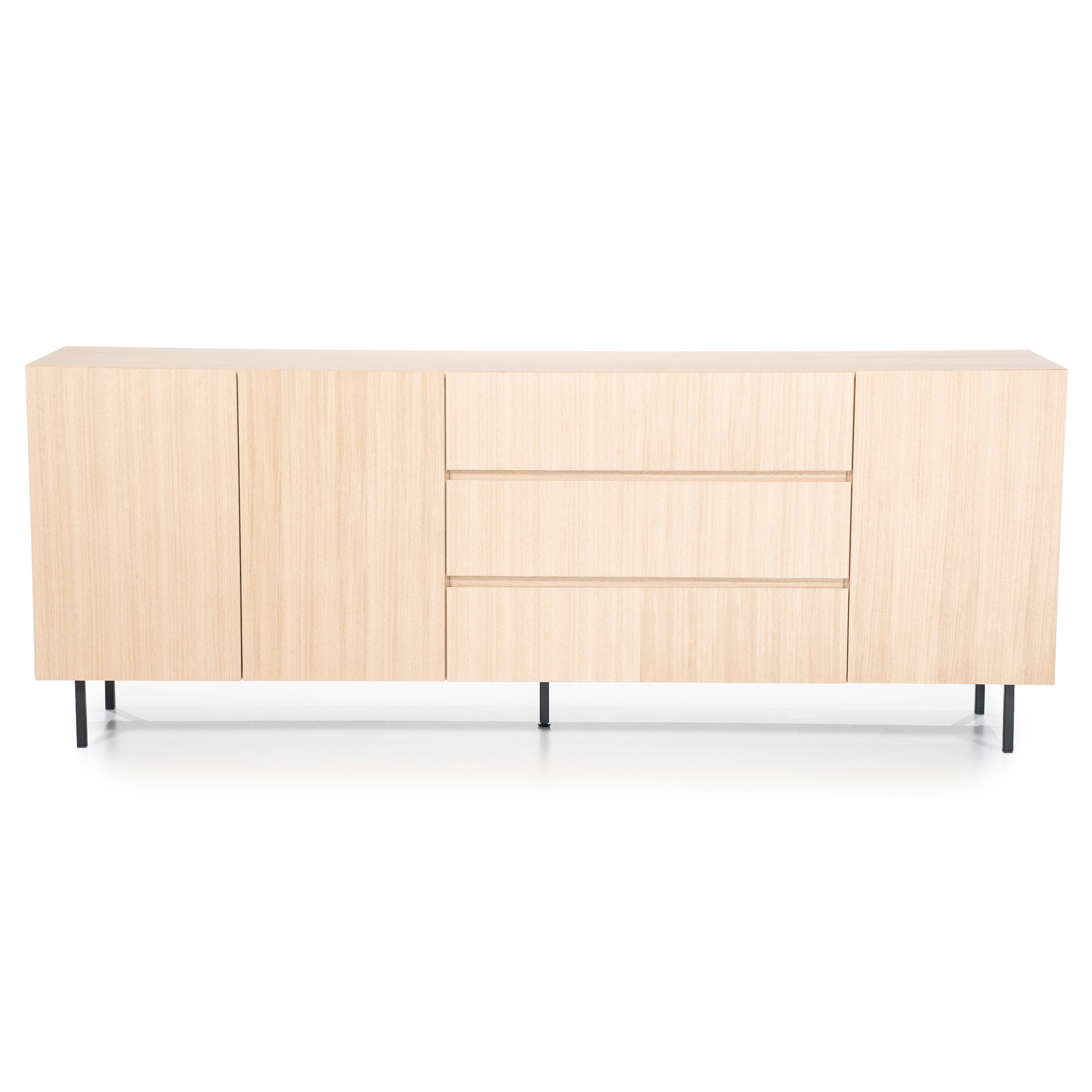 Dressoir met 3 deuren en 3 lades - natuur eiken