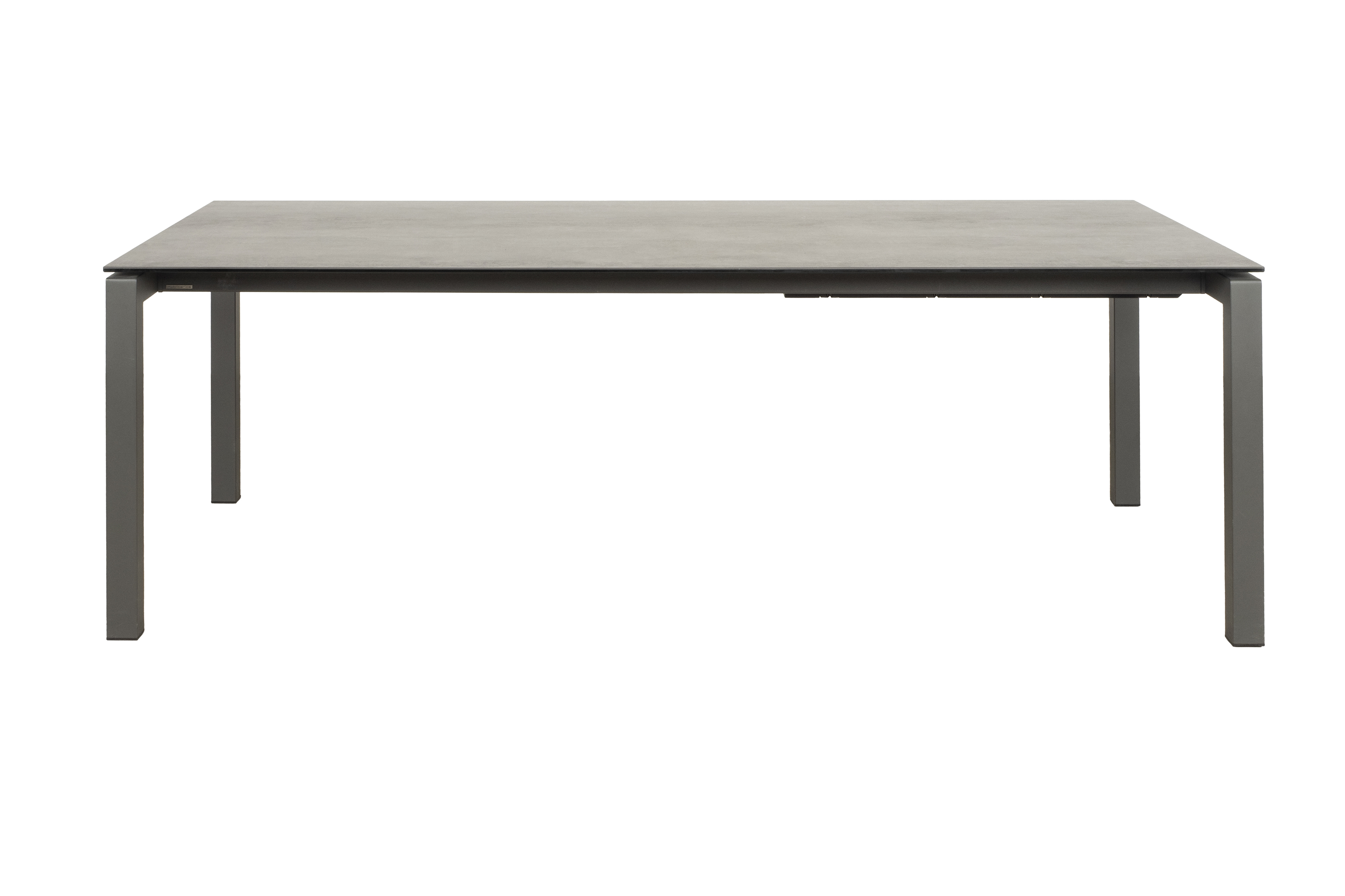 Uitschuifbare eettafel keramiek 220/300x110cm - bruin/grijs