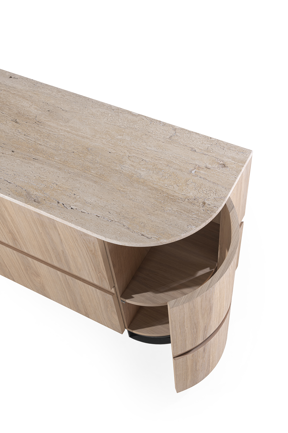 Dressoir met keramisch blad - natuur eiken