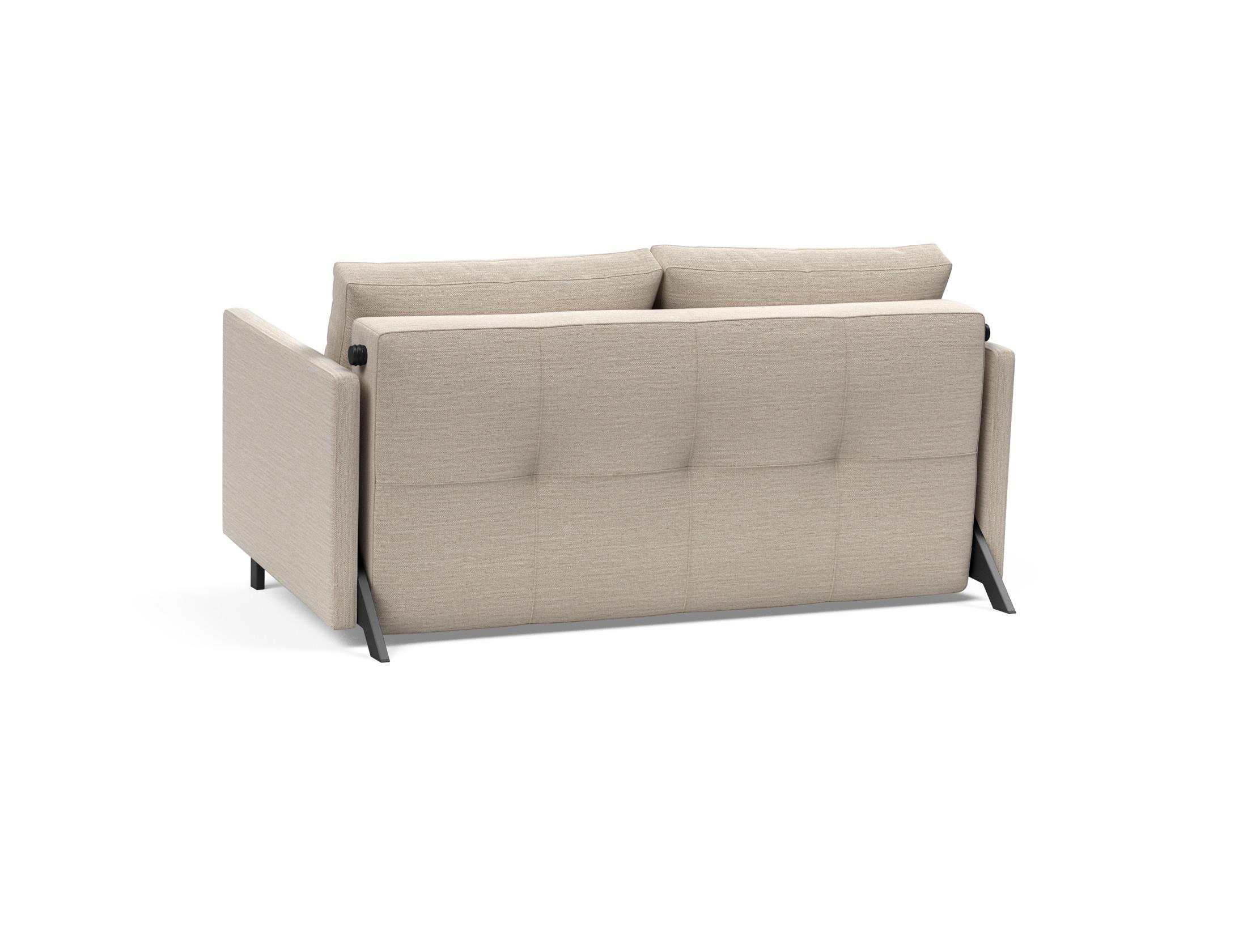 Slaapbank Cubed 140x200cm - Sand beige