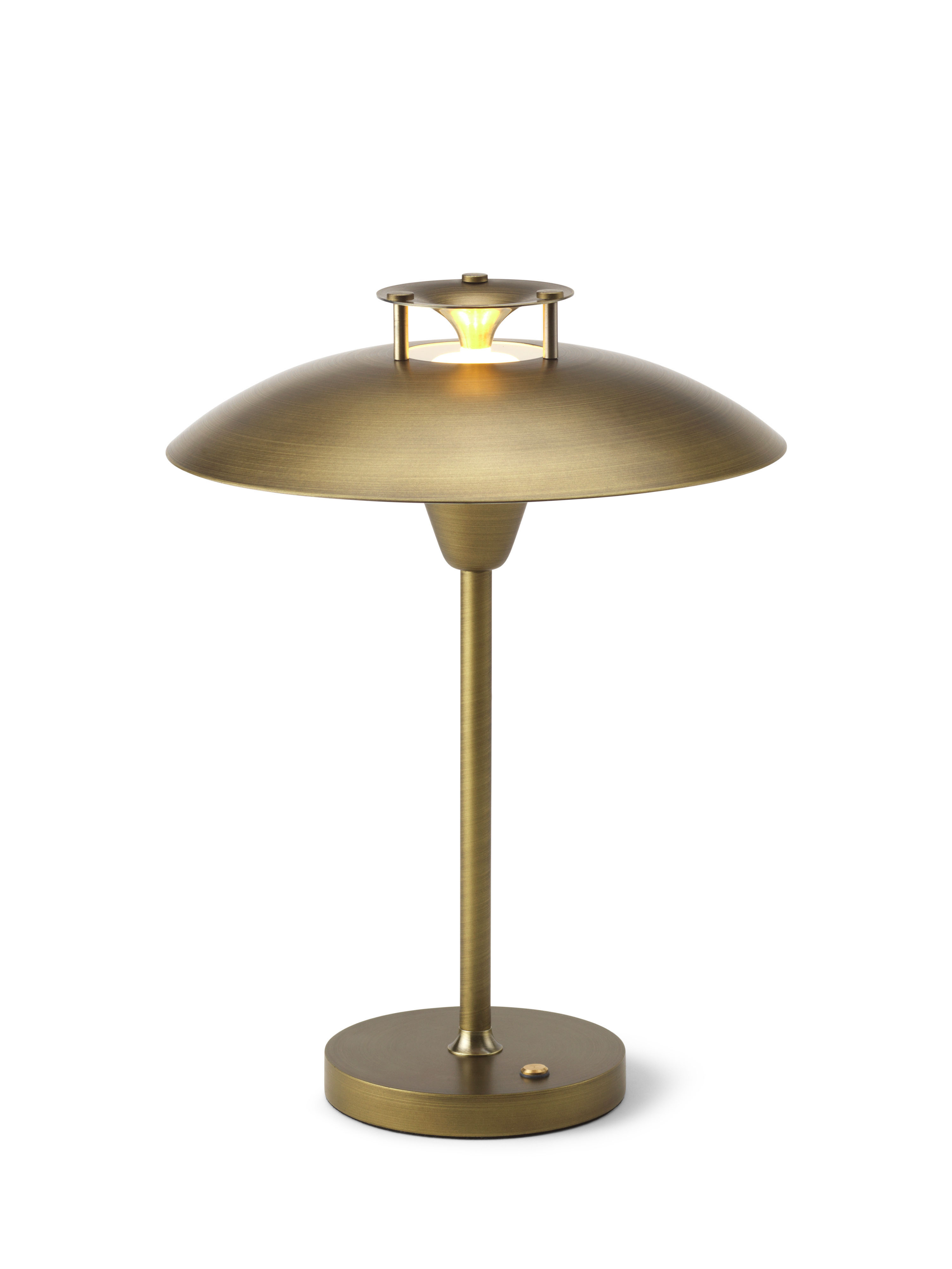 Tafellamp oplaadbaar - antique brass