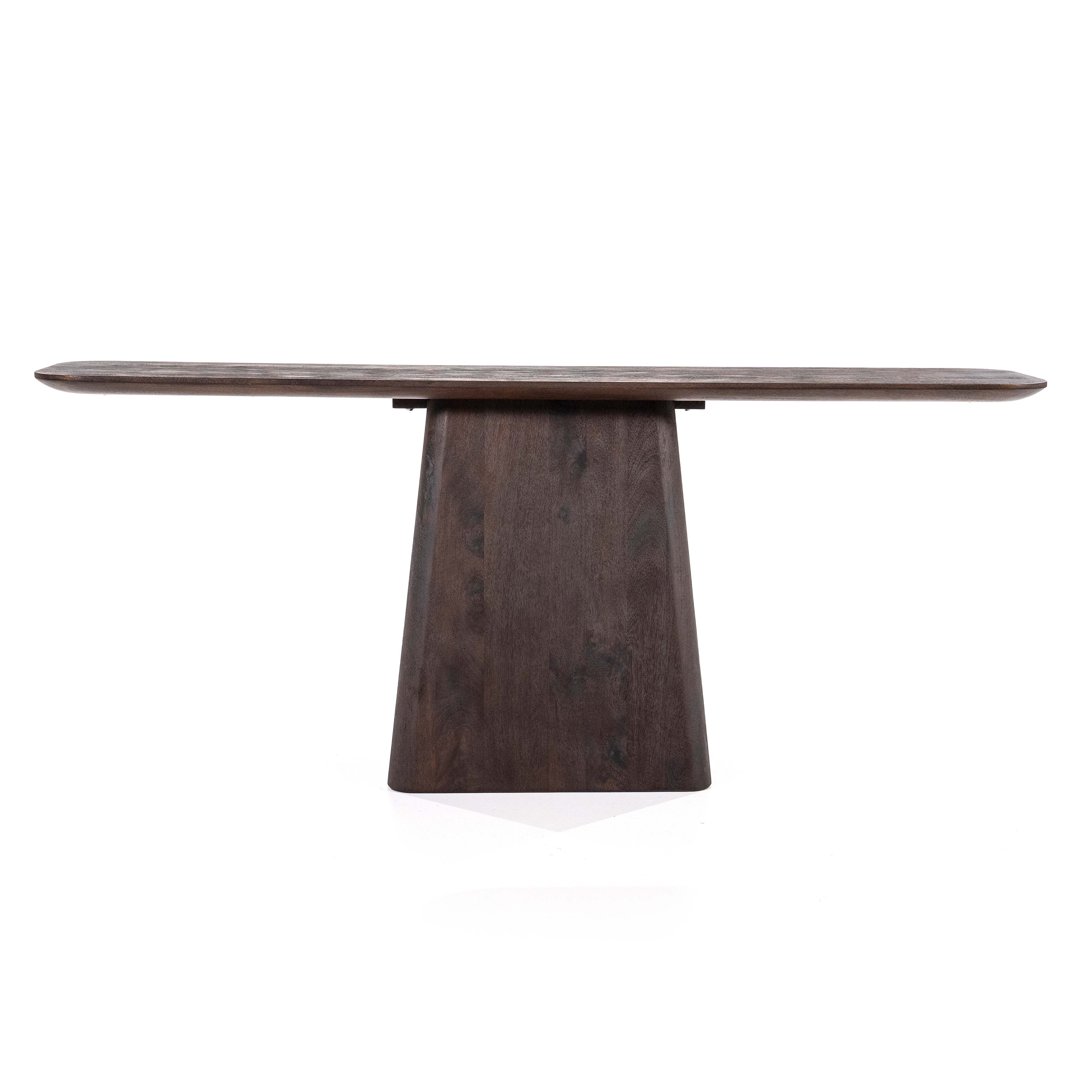 Consoletafel 180x40cm - bruin mangohout