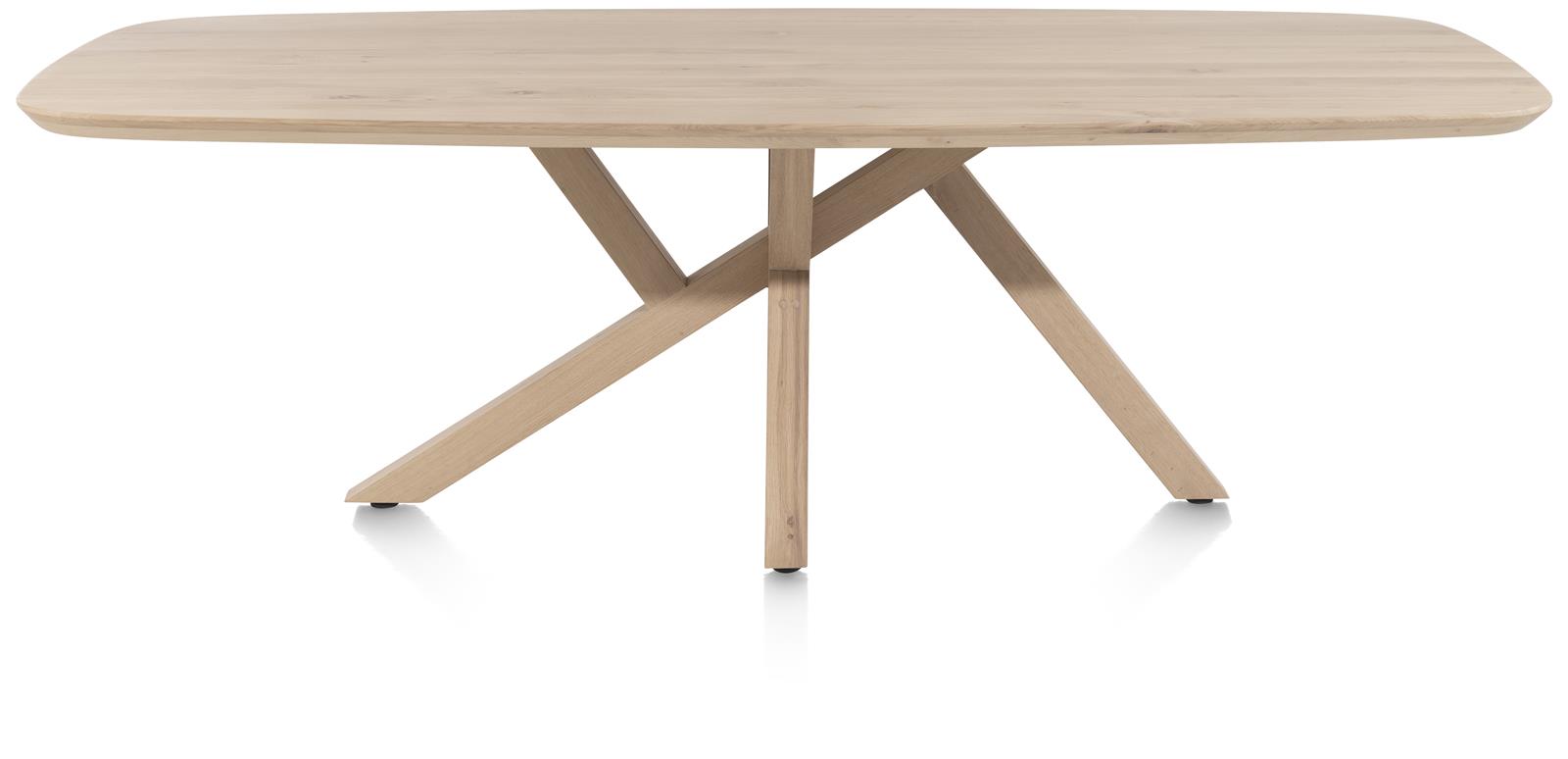 Ovale eettafel Shimla 270x120cm - massief eikenhout