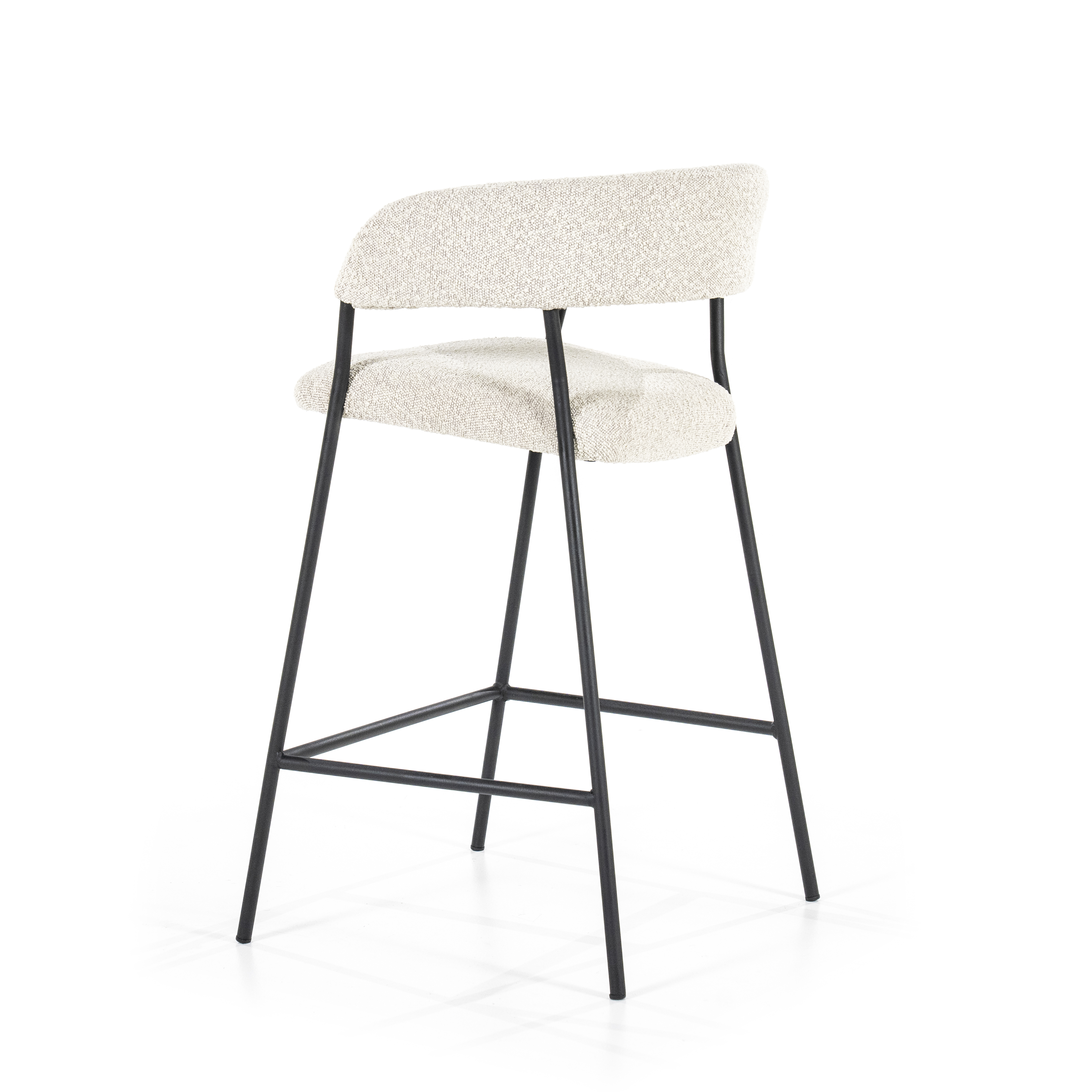 Barstoel met arm - beige