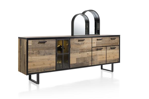 Dressoir Avalon met 5 deuren en lade B230cm - natuur