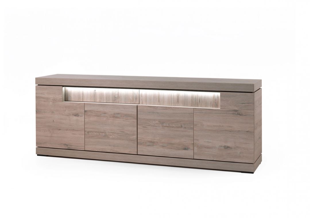 Dressoir 250cm 4 deuren, 2 lades