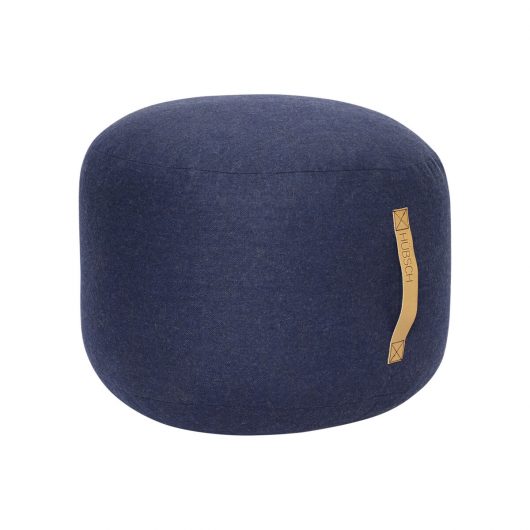 Organische poef - blauw
