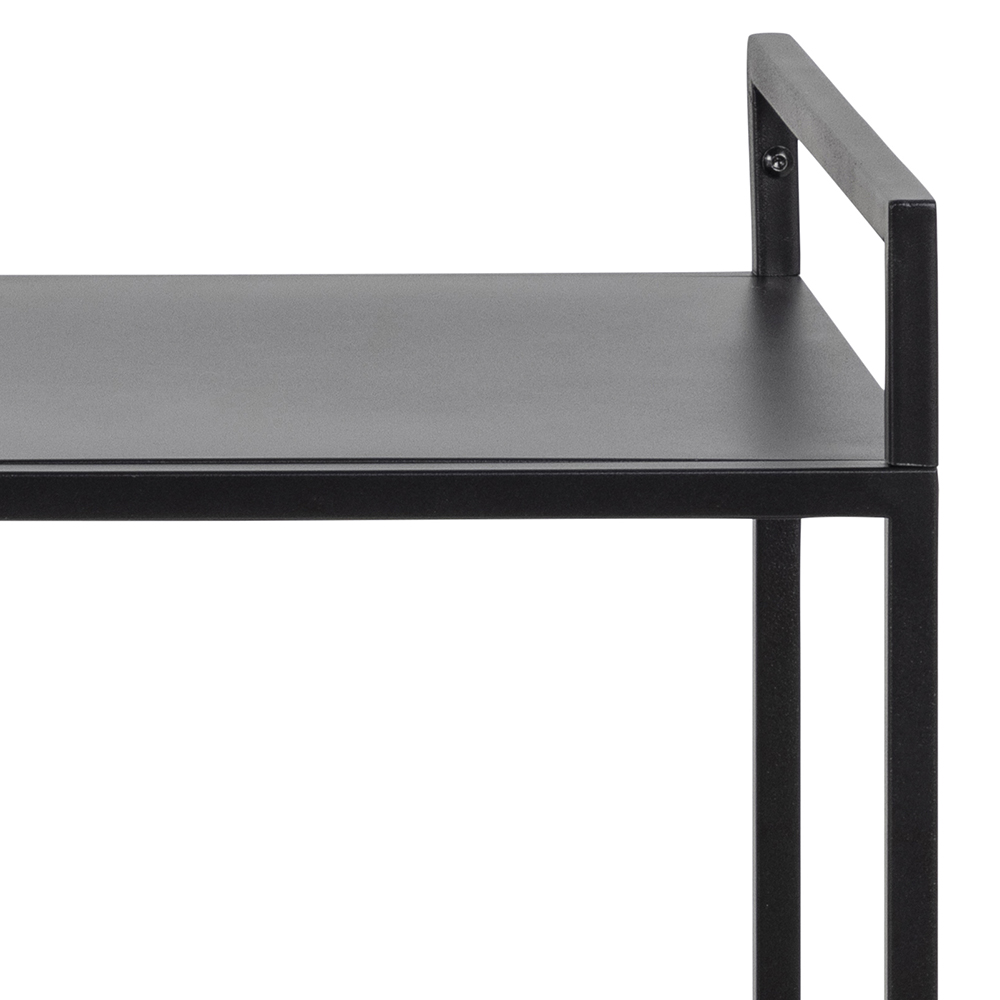 Trolley met wielen 78x40cm - zwart