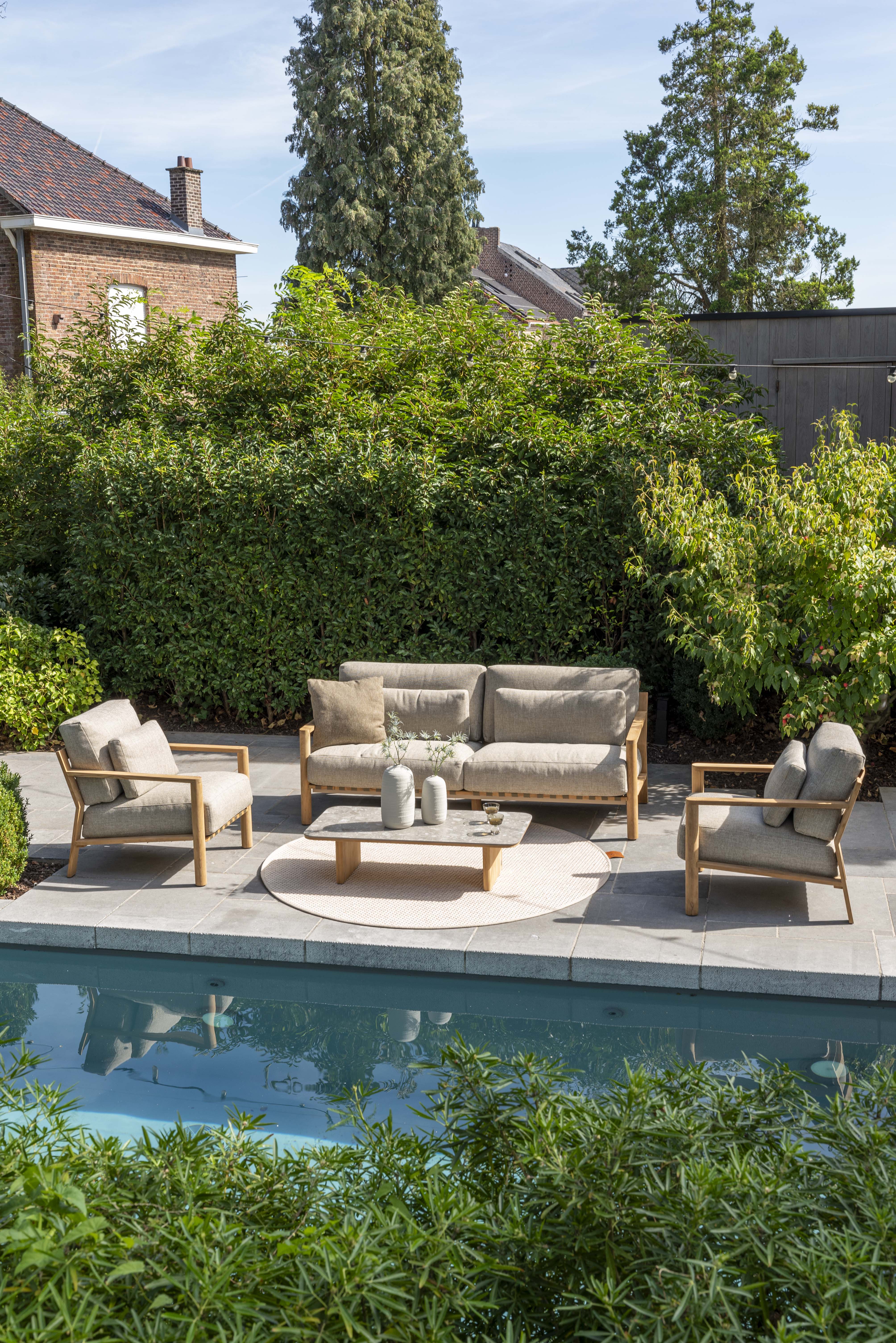 Outdoor loungebank Lucas - beige